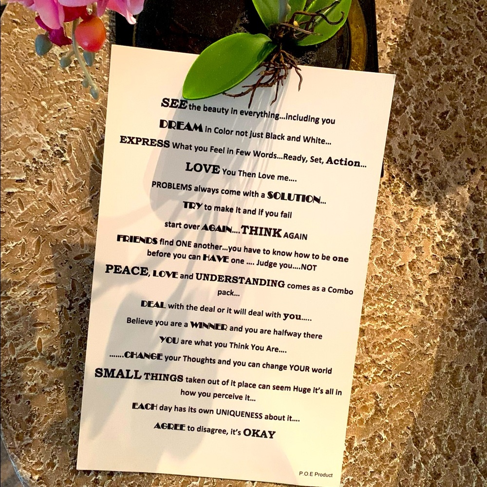 Mantra Card unframed
